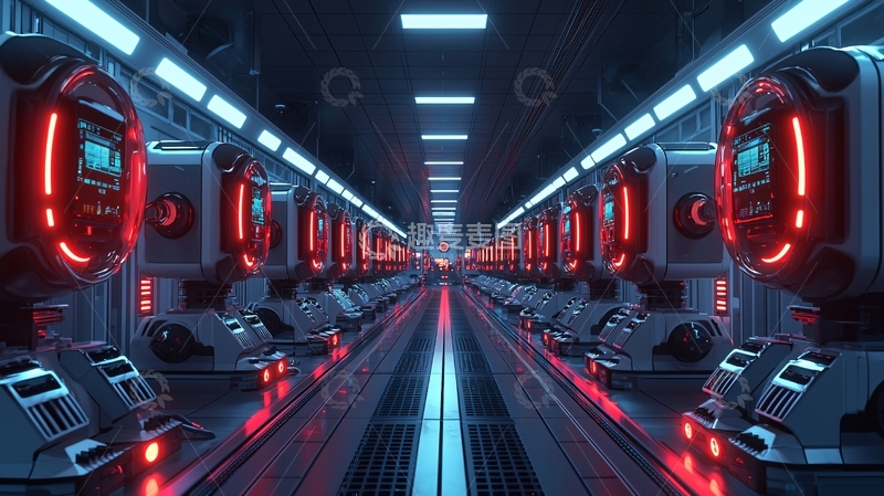 高清大图下载【趣麦麦图】未来主义走廊