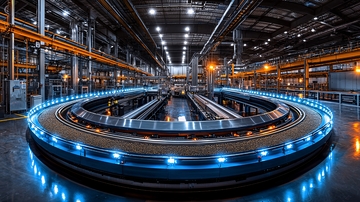 工业车间环形轨道