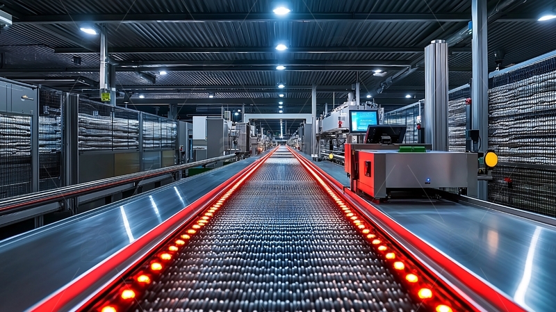 高清大图下载【趣麦麦图】工业自动化流水线