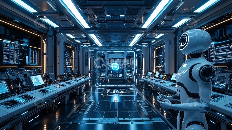 高清大图下载【趣麦麦图】未来科技感控制室