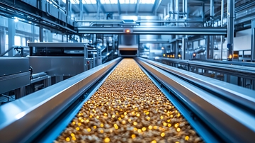 工厂流水线上的产品