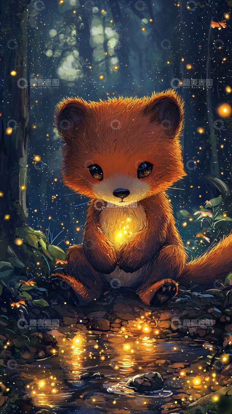 高清大图下载【趣麦麦图】森林小狐狸