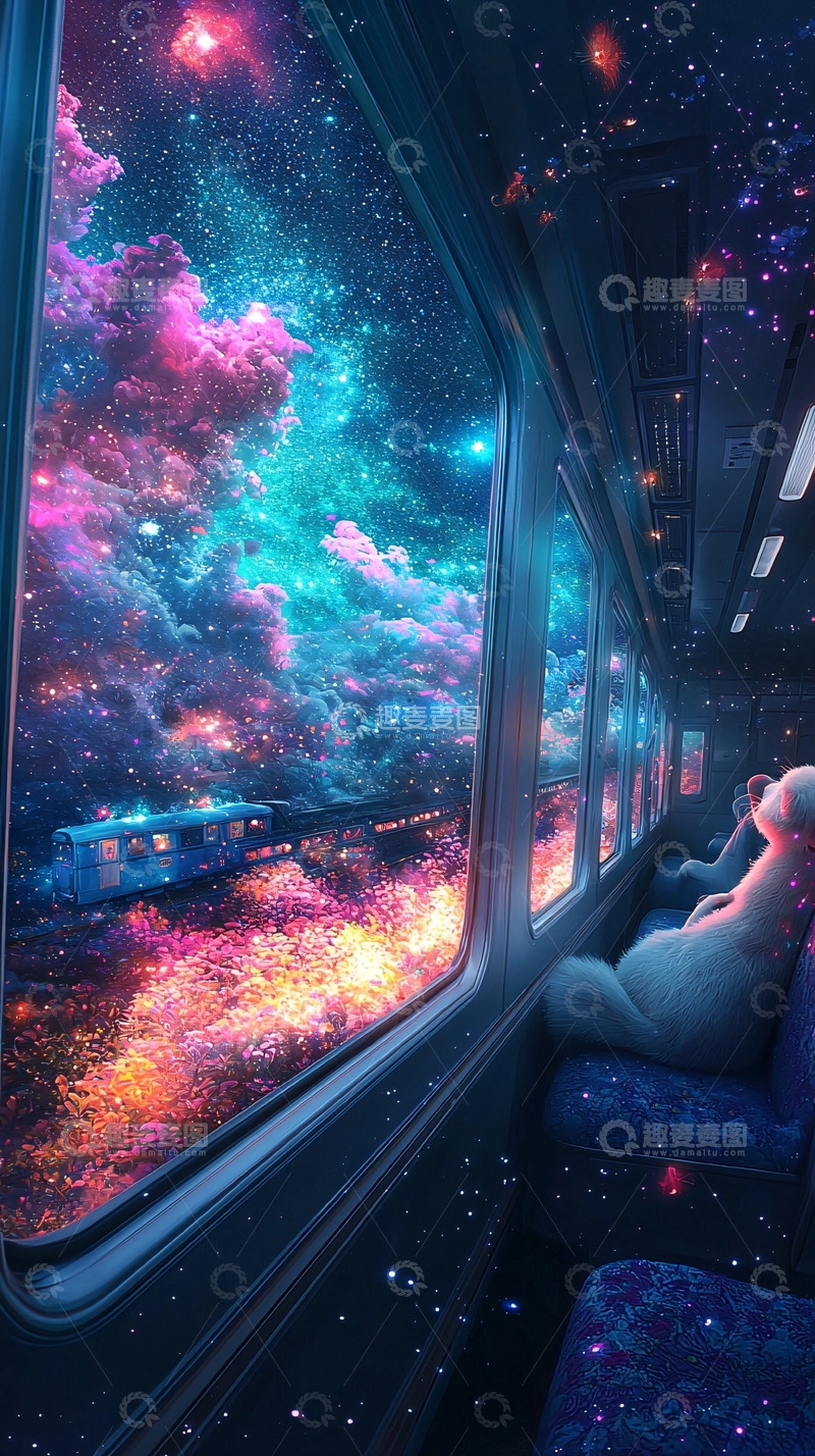 高清大图下载【趣麦麦图】宇宙列车