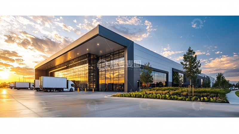 高清大图下载【趣麦麦图】现代化物流仓库