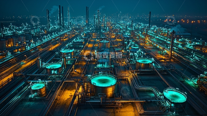 高清大图下载【趣麦麦图】未来城市工业夜景