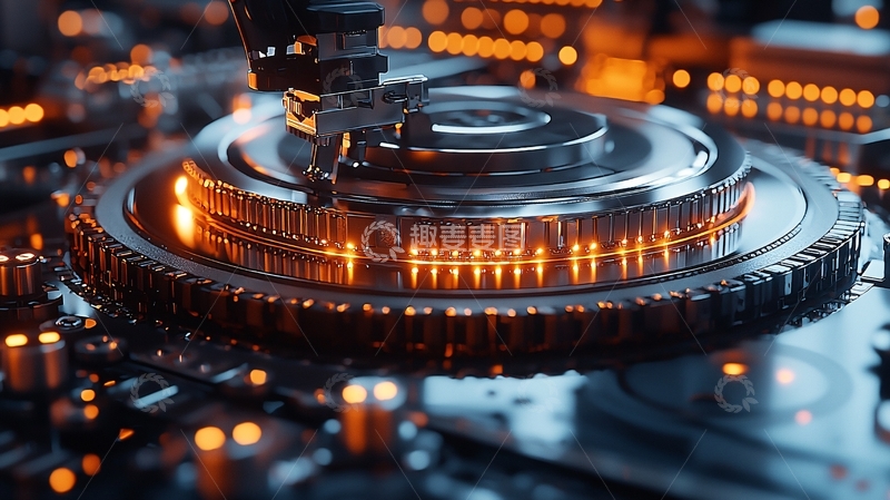 高清大图下载【趣麦麦图】金属机械精密运转特写