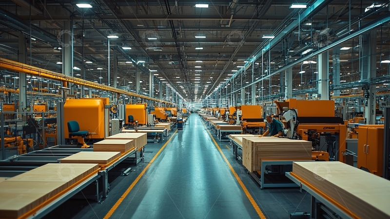 高清大图下载【趣麦麦图】工厂车间生产线场景
