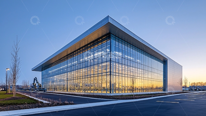 高清大图下载【趣麦麦图】现代化玻璃幕墙建筑