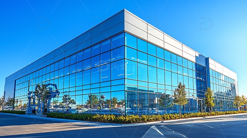 高清大图下载【趣麦麦图】现代化玻璃幕墙建筑