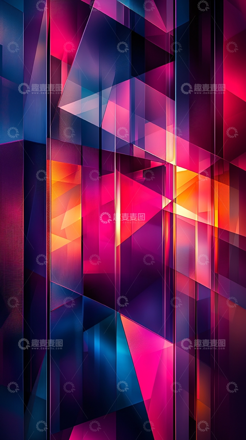 高清大图下载【趣麦麦图】抽象几何背景