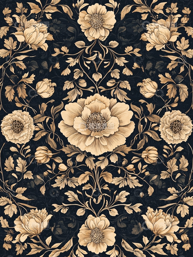 高清大图下载【趣麦麦图】米色花朵