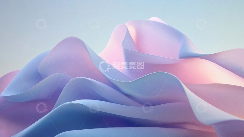 高清大图下载【趣麦麦图】梦幻般柔和的色彩丝绸质感