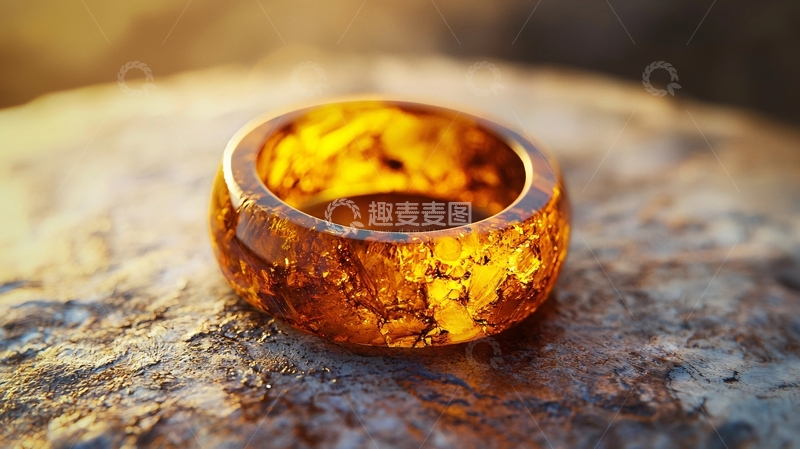 高清大图下载【趣麦麦图】琥珀戒指