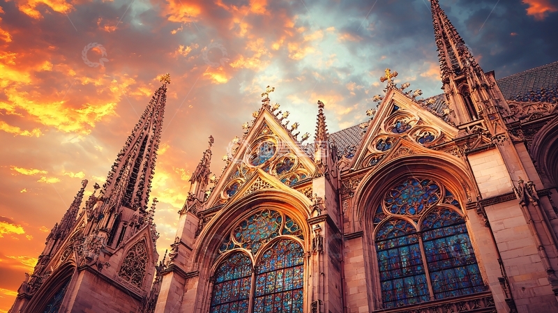 高清大图下载【趣麦麦图】哥特式建筑