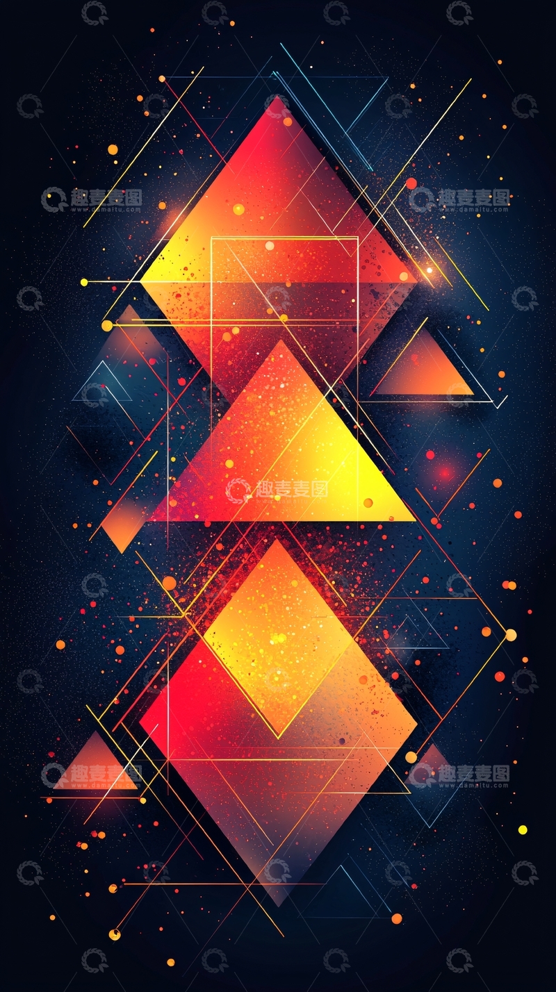 高清大图下载【趣麦麦图】抽象几何图案