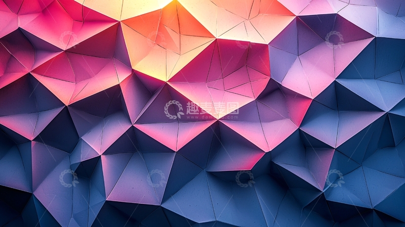 高清大图下载【趣麦麦图】抽象几何背景