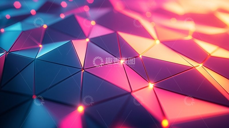 高清大图下载【趣麦麦图】抽象几何背景
