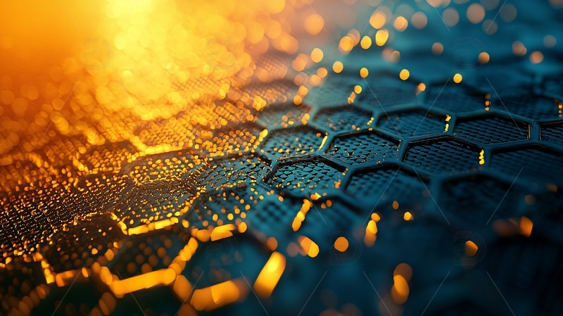 高清大图下载【趣麦麦图】科技感蜂窝结构