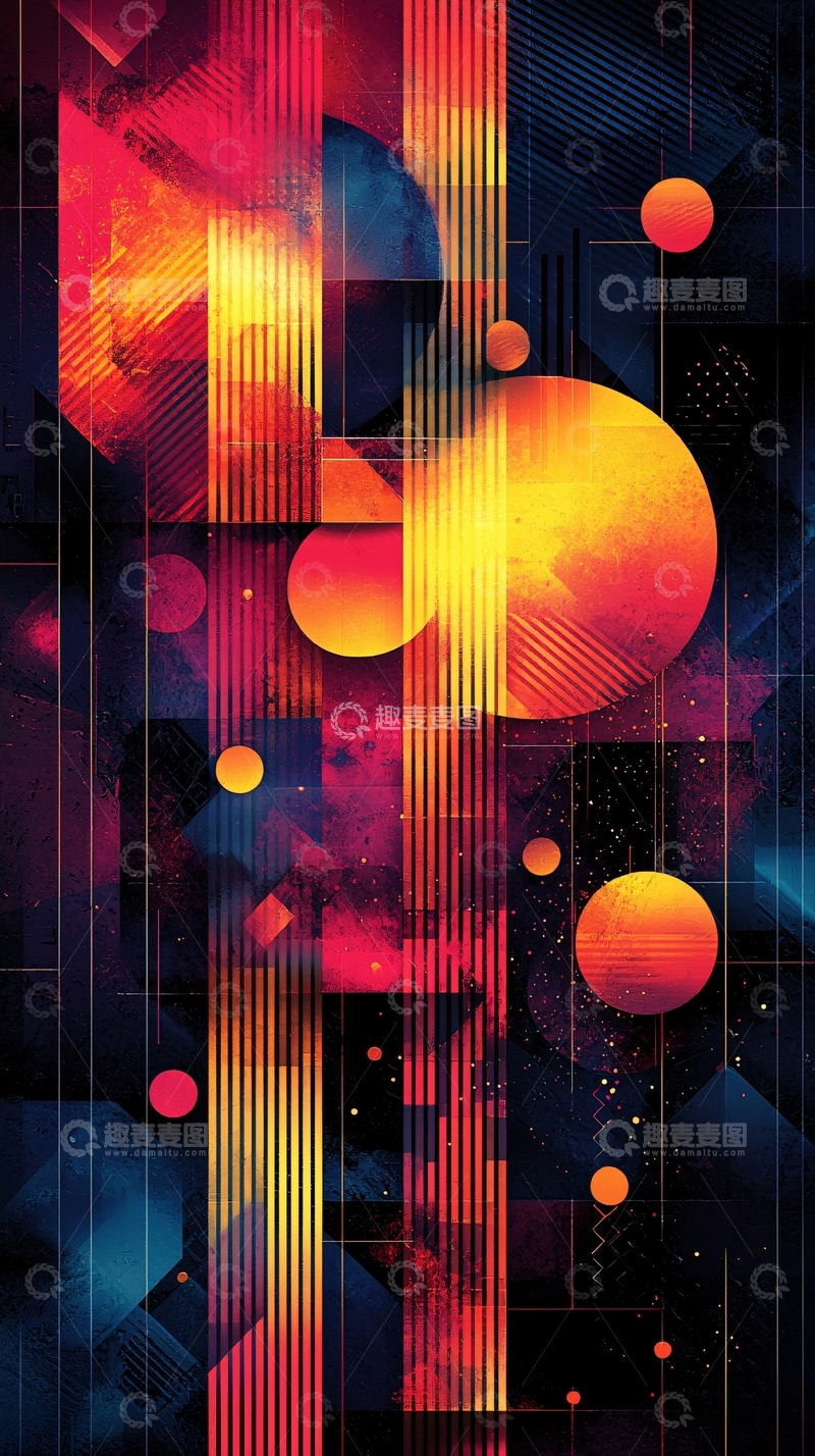 高清大图下载【趣麦麦图】抽象几何