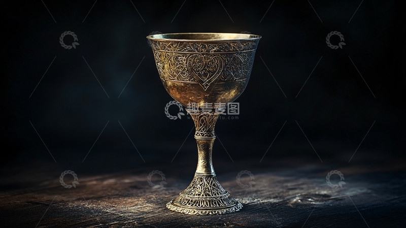 高清大图下载【趣麦麦图】复古金属酒杯