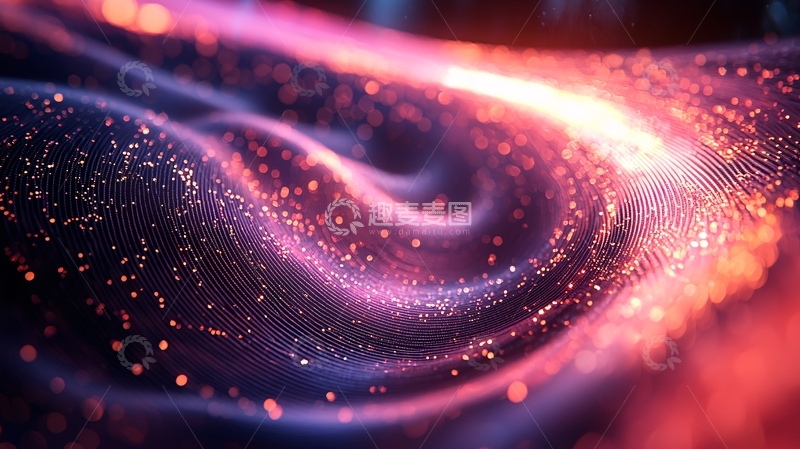 高清大图下载【趣麦麦图】绚丽星云的抽象流动