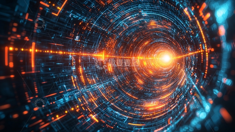 高清大图下载【趣麦麦图】未来科技感隧道