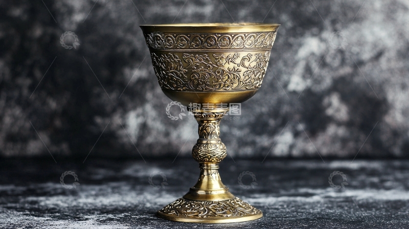 高清大图下载【趣麦麦图】复古金属酒杯