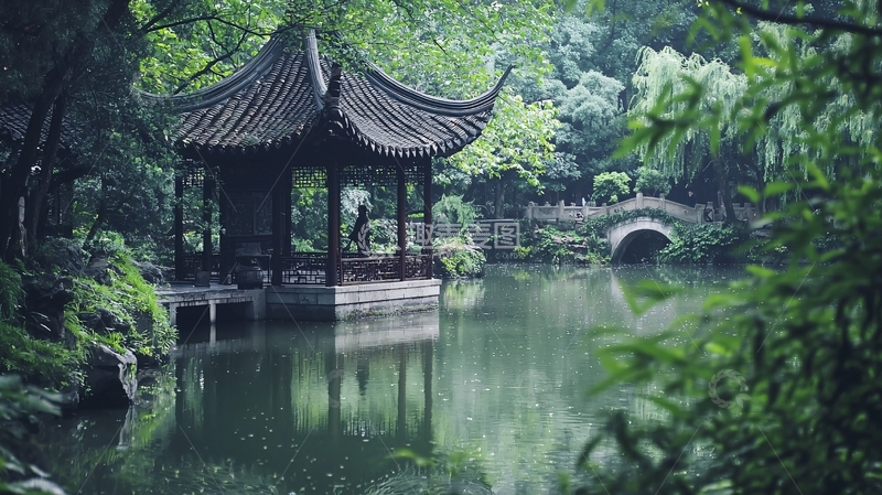 高清大图下载【趣麦麦图】中式园林