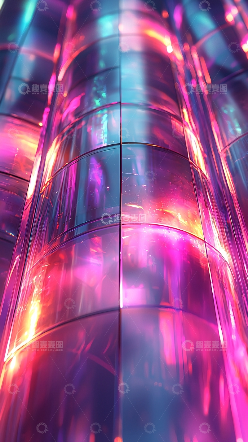 高清大图下载【趣麦麦图】炫彩金属结构