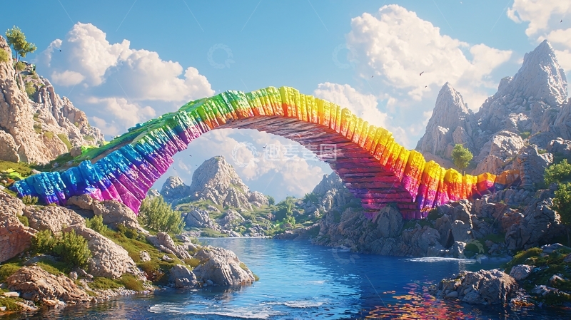 高清大图下载【趣麦麦图】彩虹桥