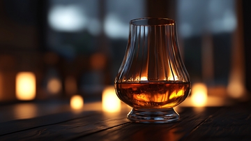 琥珀色威士忌酒杯