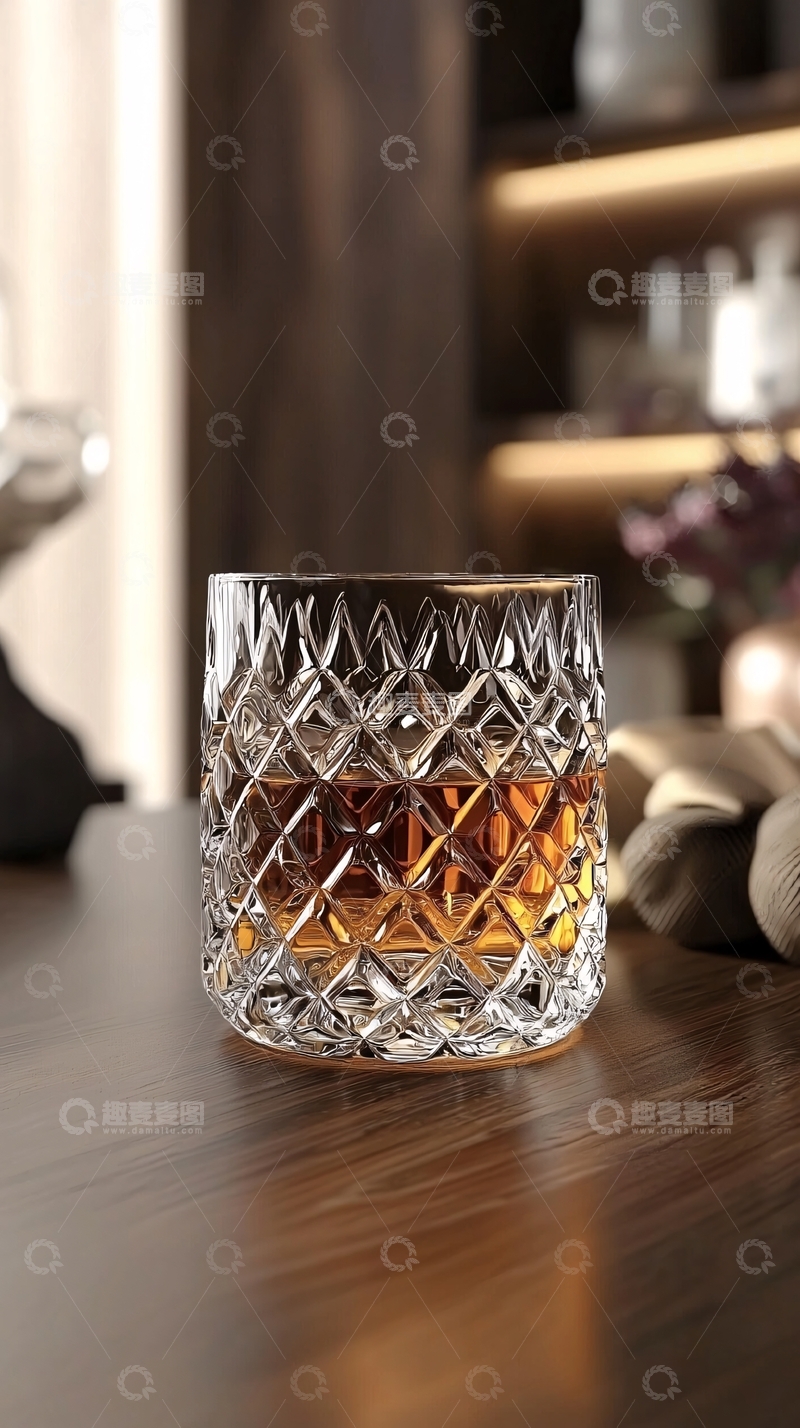 高清大图下载【趣麦麦图】水晶酒杯