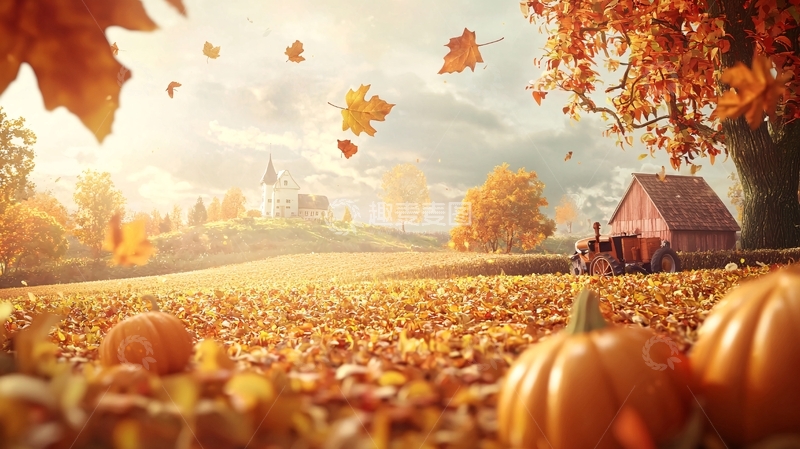 高清大图下载【趣麦麦图】秋日田园风光29