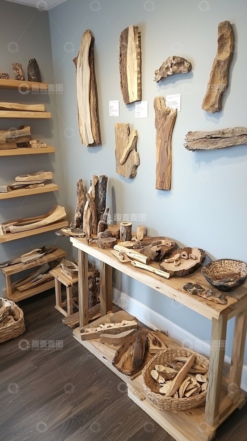 高清大图下载【趣麦麦图】原木装饰