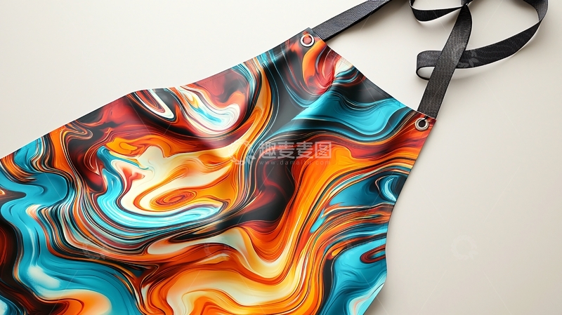 高清大图下载【趣麦麦图】抽象大理石纹围裙