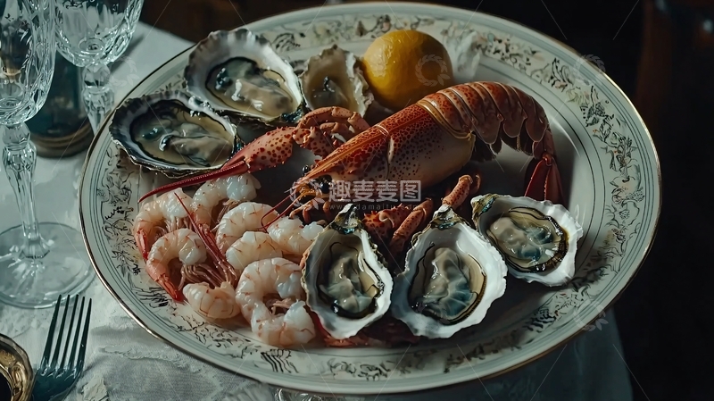 高清大图下载【趣麦麦图】海鲜盛宴