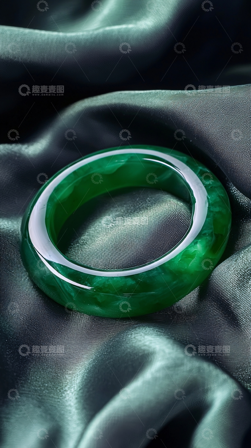 高清大图下载【趣麦麦图】翡翠手镯