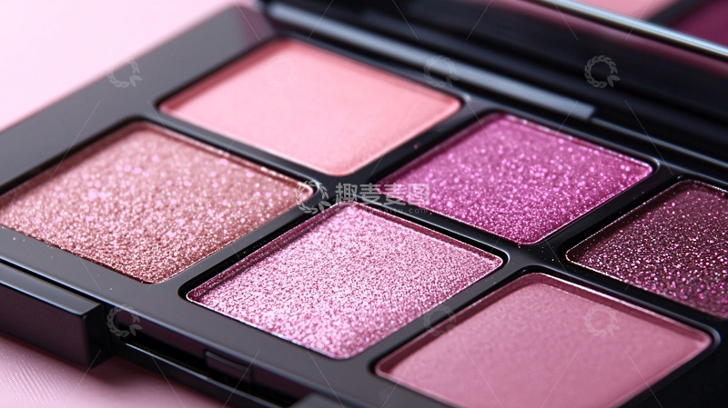 高清大图下载【趣麦麦图】粉色眼影盘