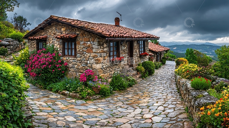 高清大图下载【趣麦麦图】石头小屋