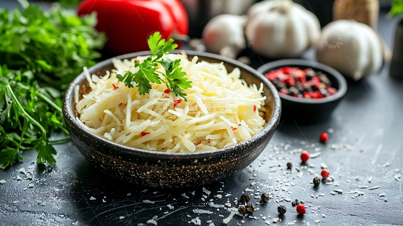 高清大图下载【趣麦麦图】蔬菜沙拉和香料