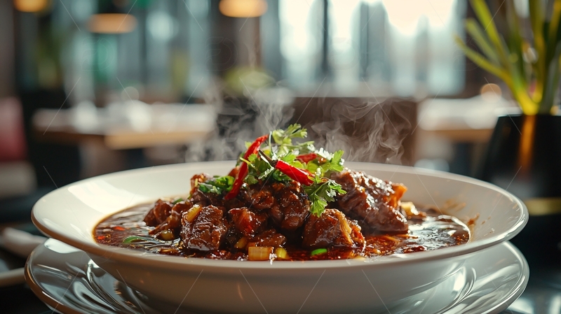 高清大图下载【趣麦麦图】美味的红烧肉盖浇饭