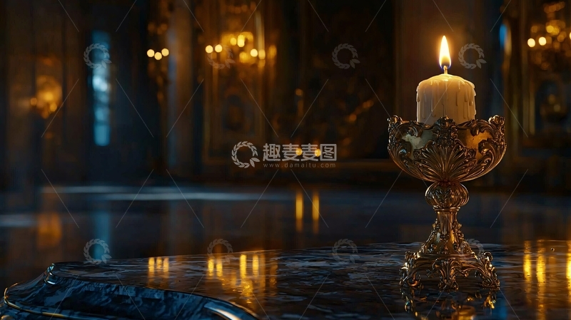 高清大图下载【趣麦麦图】烛光