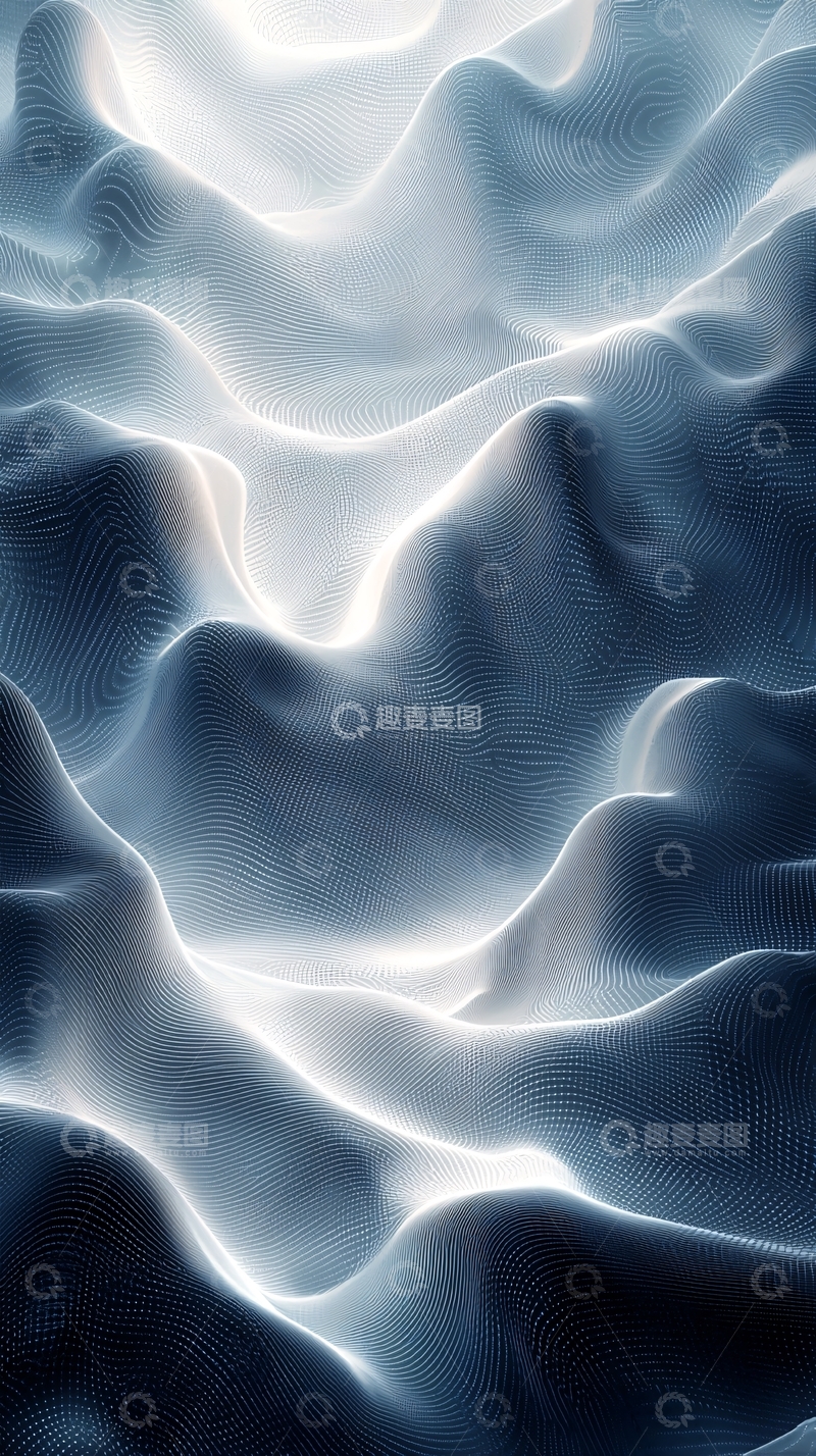高清大图下载【趣麦麦图】抽象光影山脉纹理