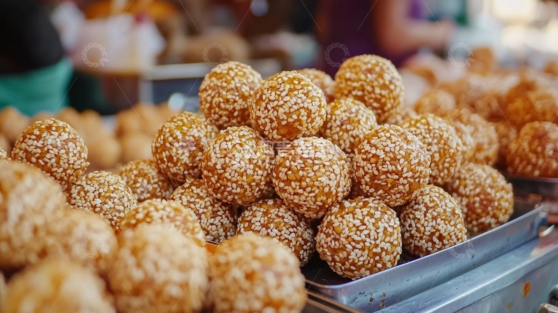 高清大图下载【趣麦麦图】芝麻球