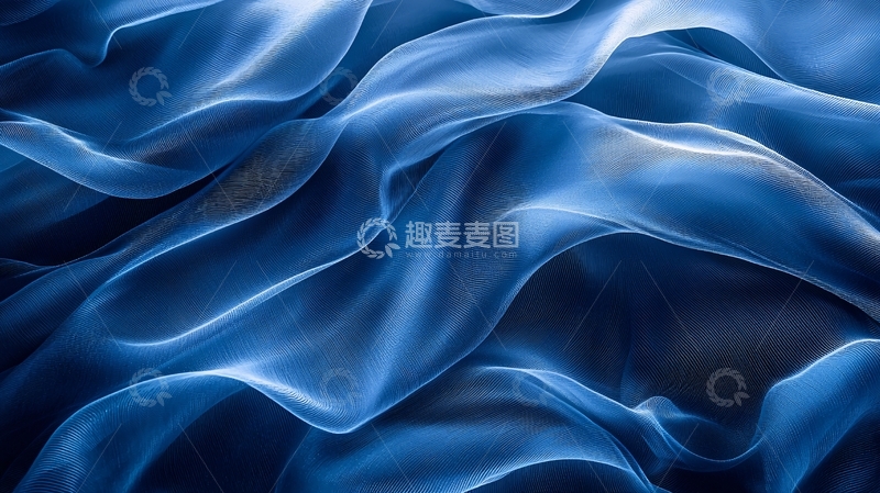 高清大图下载【趣麦麦图】蓝色流动抽象背景