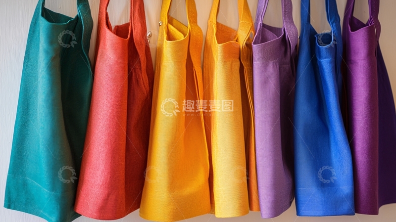 高清大图下载【趣麦麦图】彩色环保购物袋