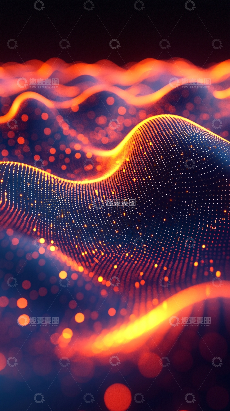 高清大图下载【趣麦麦图】抽象波浪