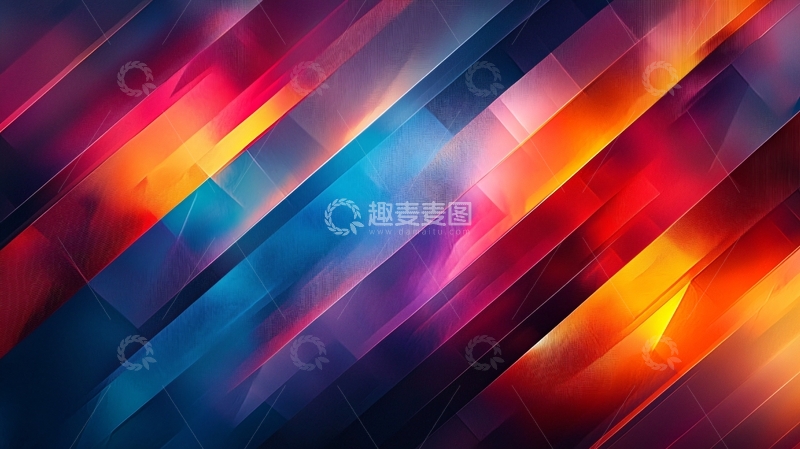 高清大图下载【趣麦麦图】斜线彩色抽象背景