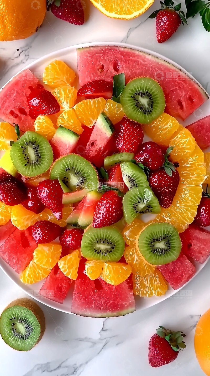 高清大图下载【趣麦麦图】清爽水果拼盘