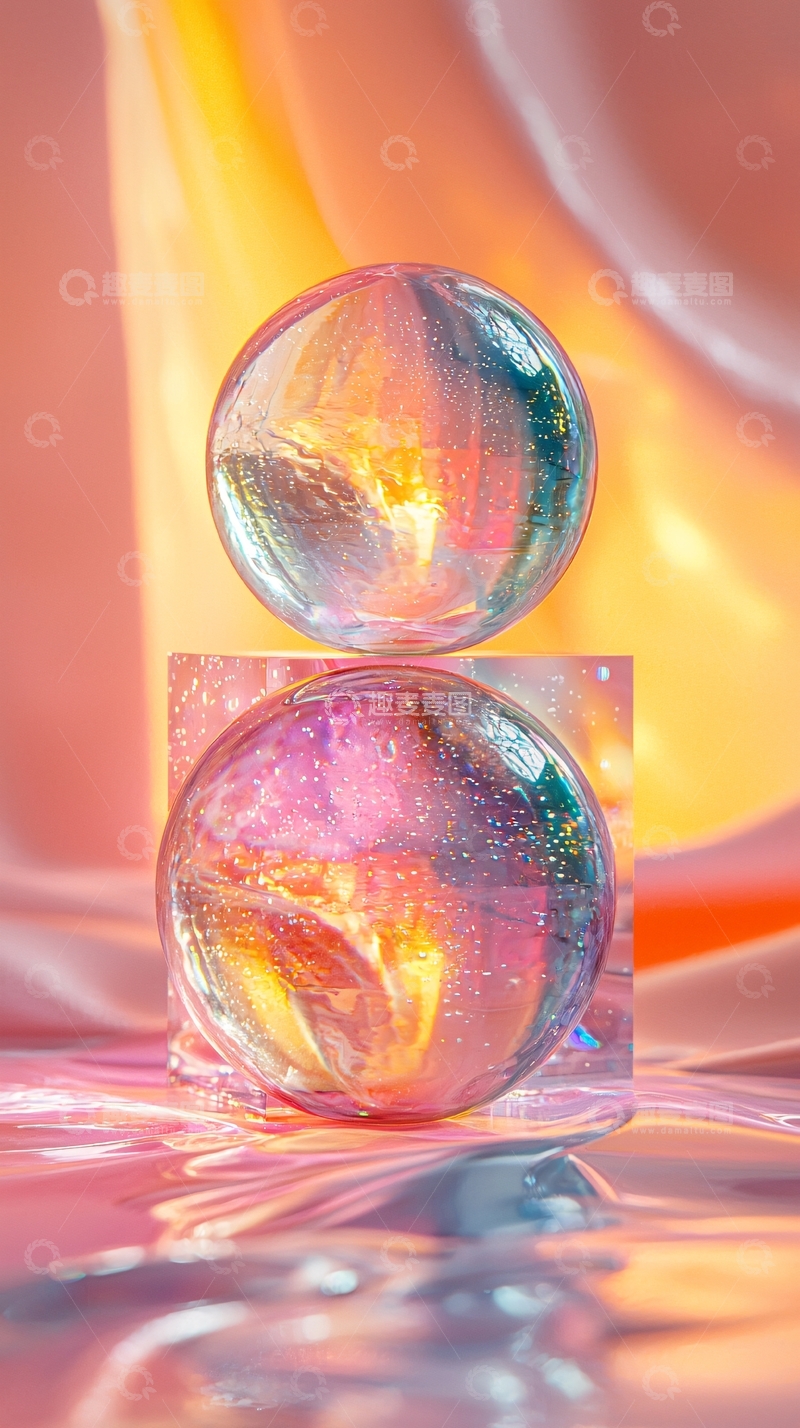 高清大图下载【趣麦麦图】梦幻水晶球叠加